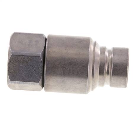 Bouchon hydraulique en acier DN 12.5 à face plate G 1/2 pouce filetage femelle ISO 16028 CEJN D 24.5mm