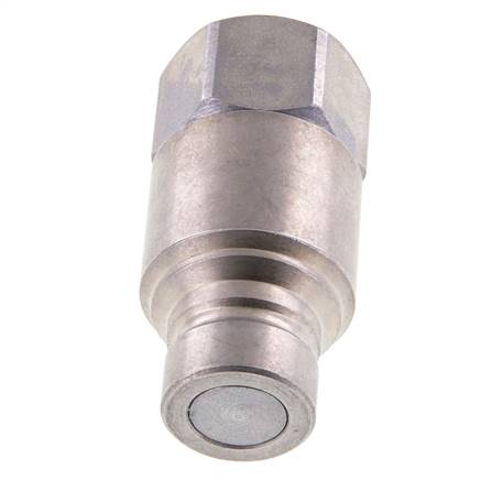 Bouchon hydraulique en acier DN 12.5 à face plate G 1/2 pouce filetage femelle ISO 16028 CEJN D 24.5mm