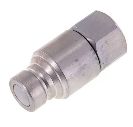 Bouchon hydraulique en acier DN 12.5 à face plate G 3/4 pouce filetage femelle ISO 16028 CEJN D 24.5mm