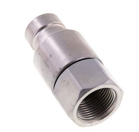 Bouchon hydraulique en acier DN 12.5 à face plate G 3/4 pouce filetage femelle ISO 16028 CEJN D 24.5mm