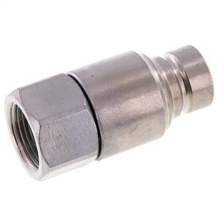 Bouchon hydraulique en acier DN 12.5 à face plate G 3/4 pouce filetage femelle ISO 16028 CEJN D 24.5mm