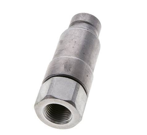 Bouchon hydraulique en acier DN 12.5 à face plate G 1/2 pouce filetage femelle ISO 16028 CEJN Eliminateur de pression D 24.5mm