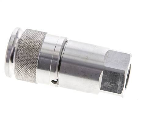 Douille hydraulique DN 10 à face plate en acier inoxydable G 3/8 pouce filetage femelle ISO 16028 D 19.7mm