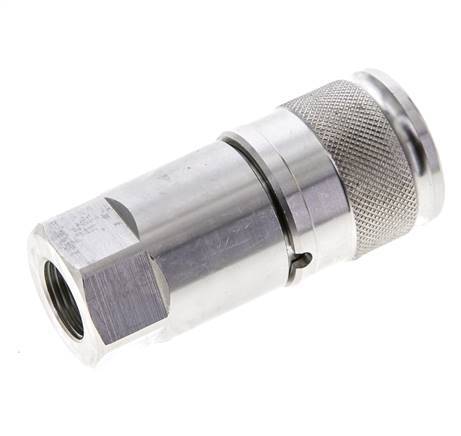 Douille hydraulique DN 10 à face plate en acier inoxydable G 3/8 pouce filetage femelle ISO 16028 D 19.7mm