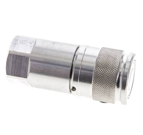 Douille hydraulique DN 10 à face plate en acier inoxydable G 3/8 pouce filetage femelle ISO 16028 D 19.7mm