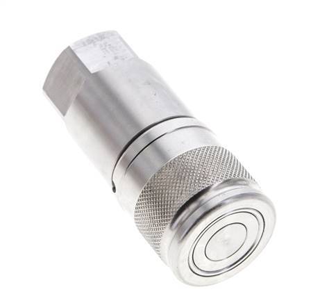 Douille hydraulique DN 10 à face plate en acier inoxydable G 3/8 pouce filetage femelle ISO 16028 D 19.7mm
