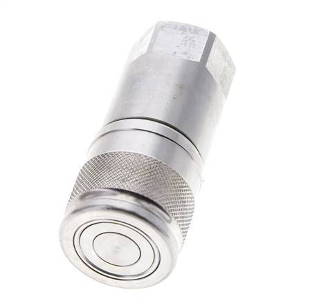 Douille hydraulique DN 10 à face plate en acier inoxydable G 3/8 pouce filetage femelle ISO 16028 D 19.7mm