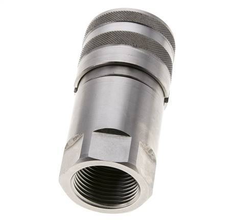 Acier inoxydable DN 16 à face plate, prise hydraulique G 1 pouce, filetage femelle ISO 16028 D 30mm