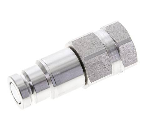 Bouchon hydraulique DN 10 à face plate en acier inoxydable G 1/2 pouce filetage femelle ISO 16028 D 19.7mm