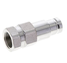 Bouchon hydraulique DN 10 à face plate en acier inoxydable G 1/2 pouce filetage femelle ISO 16028 D 19.7mm