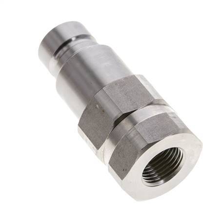Bouchon hydraulique DN 12 à face plate en acier inoxydable G 1/2 pouce filetage femelle ISO 16028 D 24.5mm
