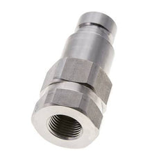 Bouchon hydraulique DN 12 à face plate en acier inoxydable G 1/2 pouce filetage femelle ISO 16028 D 24.5mm