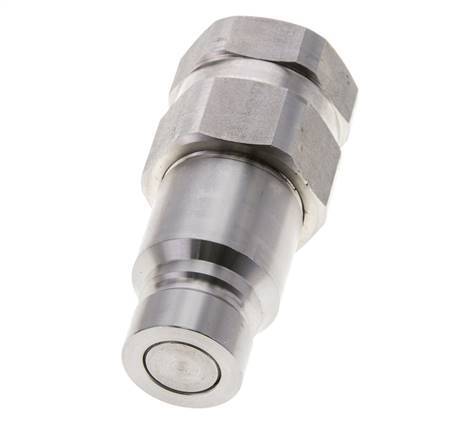 Bouchon hydraulique DN 12 à face plate en acier inoxydable G 1/2 pouce filetage femelle ISO 16028 D 24.5mm