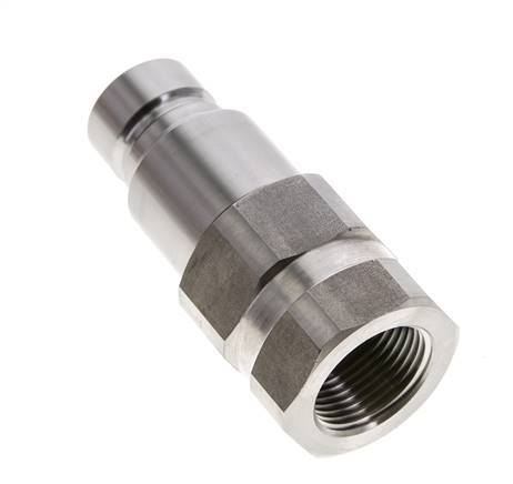 Bouchon hydraulique DN 12 à face plate en acier inoxydable G 3/4 pouce filetage femelle ISO 16028 D 24.5mm