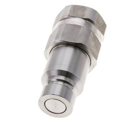 Bouchon hydraulique DN 12 à face plate en acier inoxydable G 3/4 pouce filetage femelle ISO 16028 D 24.5mm