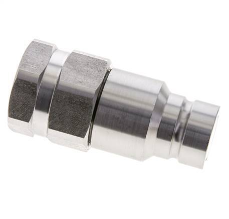 Bouchon hydraulique DN 16 à face plate en acier inoxydable G 1 pouce filetage femelle ISO 16028 D 30mm