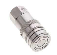 Douille hydraulique DN 10 à face plate en acier inoxydable G 3/8 pouce filetage femelle ISO 16028 CEJN D 19.7mm