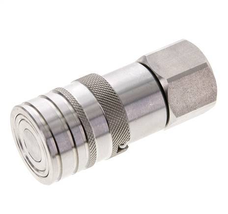Acier inoxydable DN 10 à face plate pour prise hydraulique G 1/2 pouce filetage femelle ISO 16028 CEJN D 19.7mm