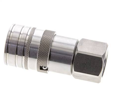 Acier inoxydable DN 10 à face plate pour prise hydraulique G 1/2 pouce filetage femelle ISO 16028 CEJN D 19.7mm