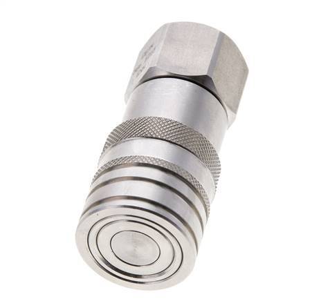 Acier inoxydable DN 10 à face plate pour prise hydraulique G 1/2 pouce filetage femelle ISO 16028 CEJN D 19.7mm