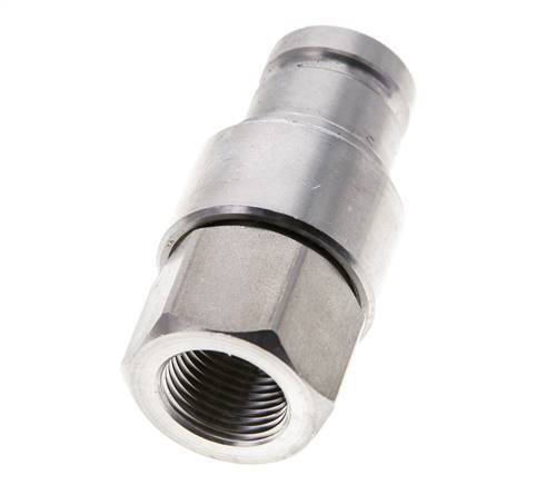 Bouchon hydraulique DN 10 à face plate en acier inoxydable G 3/8 pouce filetage femelle ISO 16028 CEJN D 19.7mm
