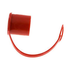 Capuchon de protection anti-poussière de 38 mm en plastique pour manchon d'accouplement avec chaîne [2 pièces].