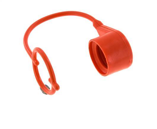 36 mm Capuchon de protection anti-poussière en plastique pour fiche d'accouplement avec chaîne