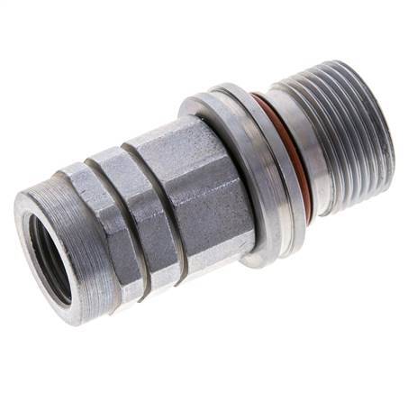 Acier DN 8.7 face plate hydraulique G 1/2 pouce filetage femelle ISO 16028 D M30 x 2