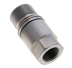 Steel DN 12.8 Flat Face Hydraulic Socket G 3/4 inch Female Threads ISO 16028 D M36 x 2