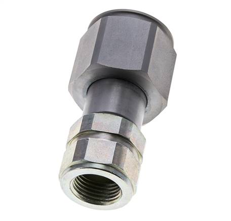 Acier DN 8.7 Bouchon hydraulique à face plate G 1/2 pouce filetage femelle ISO 16028 D M30 x 2
