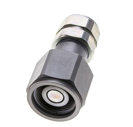 Acier DN 8.7 Bouchon hydraulique à face plate G 1/2 pouce filetage femelle ISO 16028 D M30 x 2