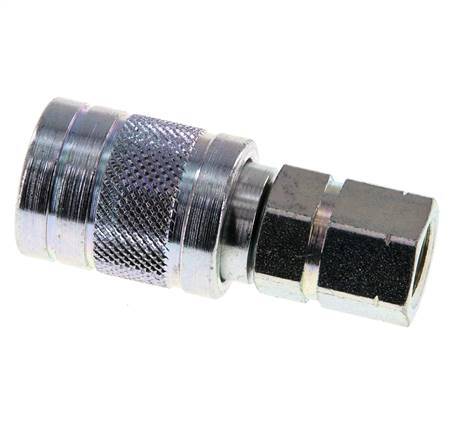 Acier DN 6.3 Coupleur hydraulique Embout G 1/4 pouce filetage femelle ISO 7241-1 A D 12mm