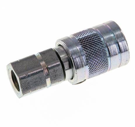 Acier DN 6.3 Coupleur hydraulique Embout G 1/4 pouce filetage femelle ISO 7241-1 A D 12mm