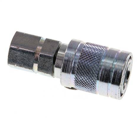 Acier DN 6.3 Coupleur hydraulique Embout G 1/4 pouce filetage femelle ISO 7241-1 A D 12mm