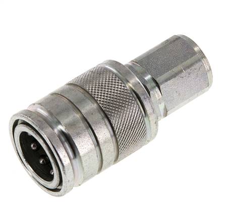 Acier Coupleur hydraulique DN 10 à douille M18x1.5 filets femelles ISO 7241-1 A D 17.3mm