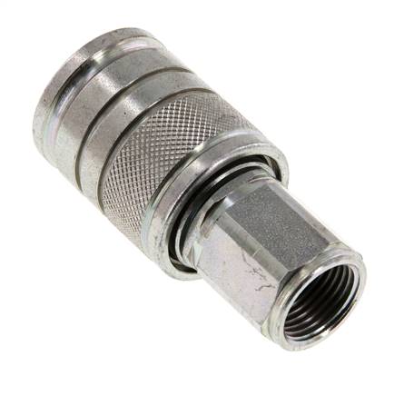 Acier Coupleur hydraulique DN 10 à douille M18x1.5 filets femelles ISO 7241-1 A D 17.3mm