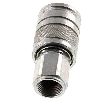 Acier Coupleur hydraulique DN 10 à douille M18x1.5 filets femelles ISO 7241-1 A D 17.3mm