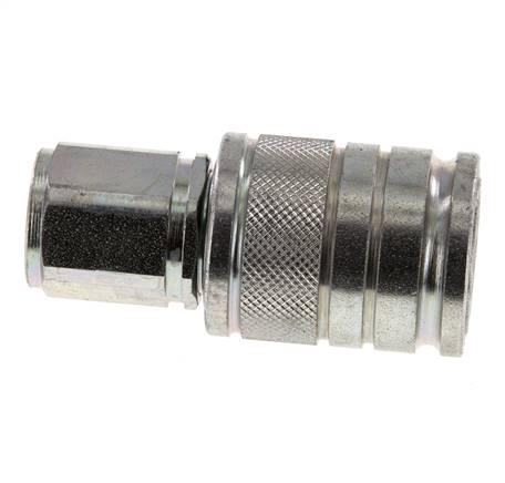 Acier Coupleur hydraulique DN 10 à douille M18x1.5 filets femelles ISO 7241-1 A D 17.3mm