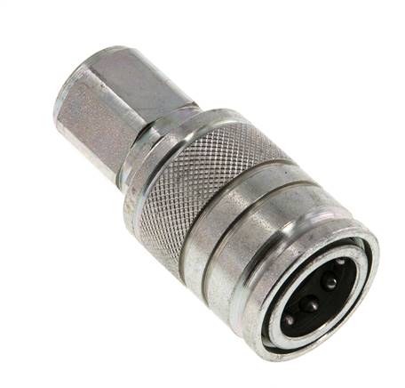 Acier Coupleur hydraulique DN 10 à douille M18x1.5 filets femelles ISO 7241-1 A D 17.3mm