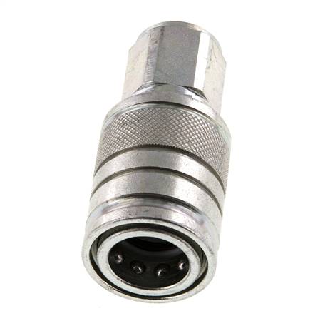 Acier Coupleur hydraulique DN 10 à douille M18x1.5 filets femelles ISO 7241-1 A D 17.3mm