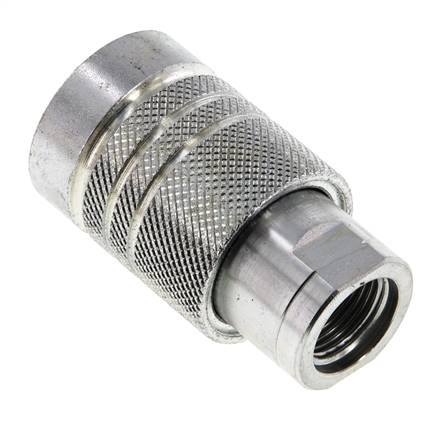 Acier DN 10 Coupleur hydraulique Manchon G 3/8 pouce Filetage femelle ISO 7241-1 A D 16mm