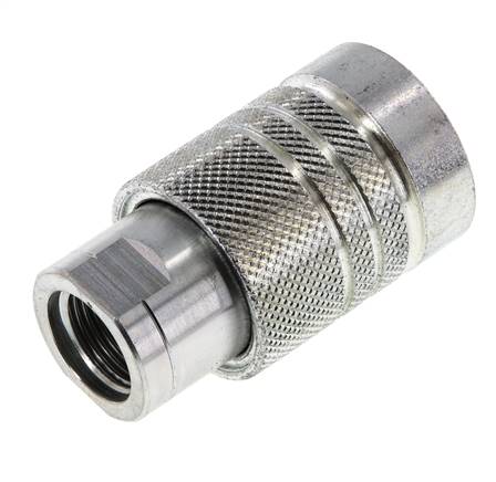 Acier DN 10 Coupleur hydraulique Manchon G 3/8 pouce Filetage femelle ISO 7241-1 A D 16mm