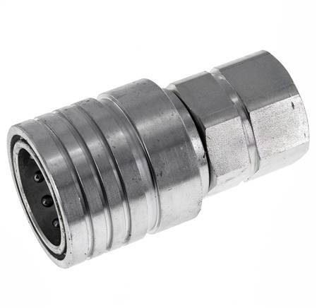 Acier Coupleur hydraulique DN 25 Embout G 1 pouce filetage femelle ISO 7241-1 A D 34.3mm