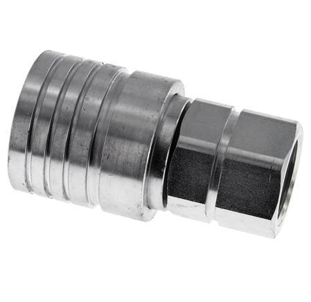 Acier Coupleur hydraulique DN 25 Embout G 1 pouce filetage femelle ISO 7241-1 A D 34.3mm