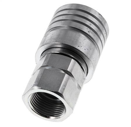 Acier Coupleur hydraulique DN 25 Embout G 1 pouce filetage femelle ISO 7241-1 A D 34.3mm