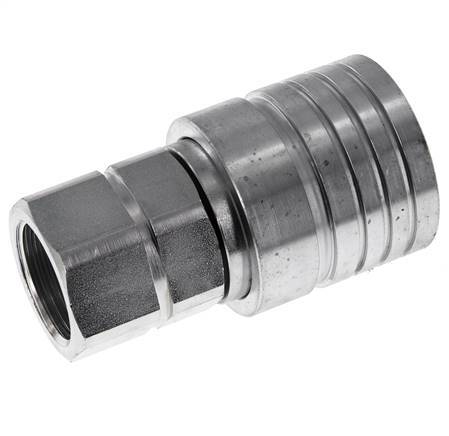 Acier Coupleur hydraulique DN 25 Embout G 1 pouce filetage femelle ISO 7241-1 A D 34.3mm