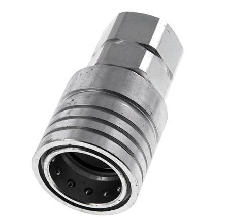 Acier Coupleur hydraulique DN 25 Embout G 1 pouce filetage femelle ISO 7241-1 A D 34.3mm