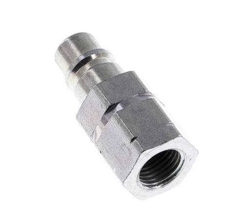 Acier DN 6.3 Coupleur hydraulique Bouchon G Filetage femelle 1/4 pouce ISO 7241-1 A D 12mm