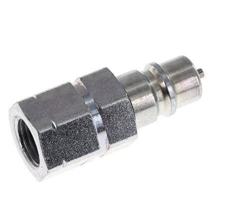 Acier DN 6.3 Coupleur hydraulique Bouchon G Filetage femelle 1/4 pouce ISO 7241-1 A D 12mm