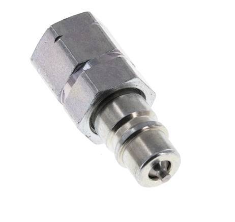 Acier DN 6.3 Coupleur hydraulique Bouchon G Filetage femelle 1/4 pouce ISO 7241-1 A D 12mm